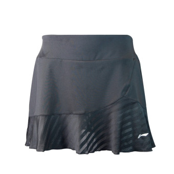 Gambar LINING Askl042 Produk Asli Bulutangkis Celana Rok Mini (Hitam)