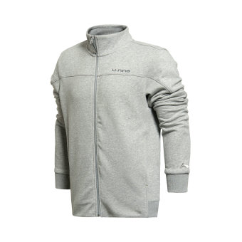 Gambar LINING asli baru kerah stand up sweater musim gugur mantel (Bunga berwarna abu abu 141)