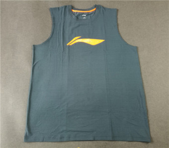 Gambar LINING avsh151 1 asli versi pemain bernapas pelatihan memotong lengan rompi (AVSH151 1)