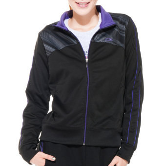 Gambar LINING AWDF602 3 perempuan sweater kardigan (Hitam)