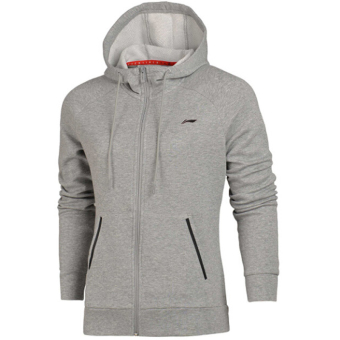 Gambar LINING awdm354 musim gugur baru kasual kemeja sweater (Abu abu gelap)