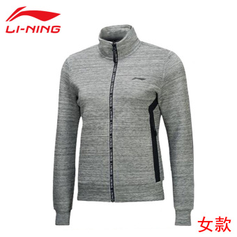 Gambar LINING awdm538 musim gugur baru model netral jaket olahraga jaket (Bunga berwarna abu abu (perempuan))