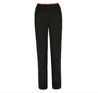 Gambar LINING Aykh058 2 Kasual Warna Solid Wanita Pelatihan Kebugaran Celana Panjang (Hitam) (Hitam)