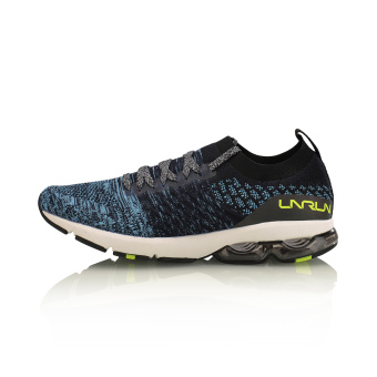 Gambar LINING bantalan udara laki laki redaman jala kasual sepatu sepatu pria (Guangdong Biru Xinjiang biru lampu neon hijau putih hitam)