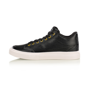 Gambar LINING baru memakai BayMini sepatu kasual sepatu (New dasar hitam off white)