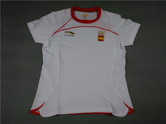 Gambar LINING Basket Olimpiade Lengan Pendek T shirt (1HSC908 1 perempuan) (1HSC908 1 perempuan)