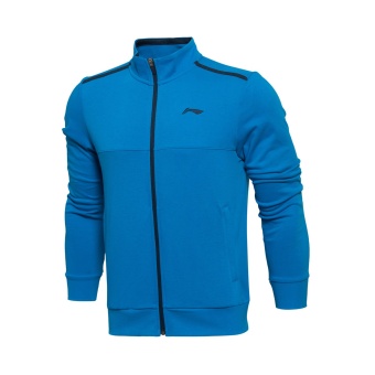 Gambar LINING dan nyaman baru laki laki kebugaran cardigan kebugaran pakaian resmi jaringan (Langit biru)