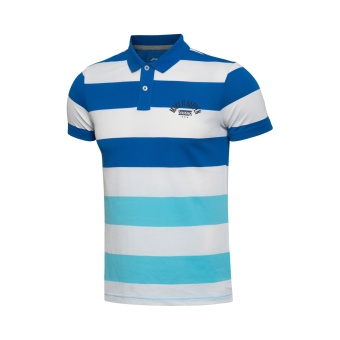 Gambar LINING GPLL005 kasual bernapas seri lengan pendek kemeja POLO t shirt (Langit biru 3)