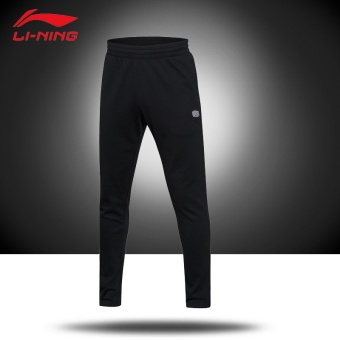 Gambar LINING klm013 baru basket seri pria celana olahraga celana panjang pria (013 3 standar hitam)