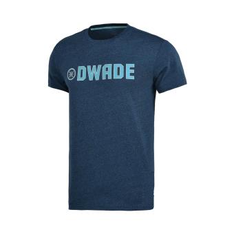 Gambar LINING Lengan Pendek Pria Musim Panas Musim Panas Baru T shirt T shirt (Bunga abu abu biru AHSM219 2) (Bunga abu abu biru AHSM219 2)