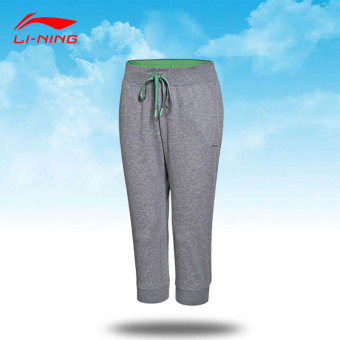 Gambar LINING nyaman baru ms. bernapas merajut celana olahraga Wei celana (Baru bunga abu abu)