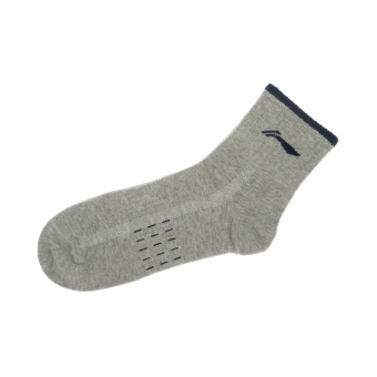 Gambar LINING Pria Baru Di Kaus Kaki Jaringan Resmi (Abu abu) (Abu abu)