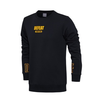 Gambar LINING Pria Baru Seri Sweter Kaos Sweater (Standar hitam)