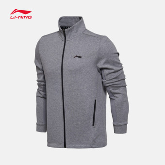 Gambar LINING Pria Seri Pelatihan baru stand up kerah kemeja sweater (AWDM339 4)