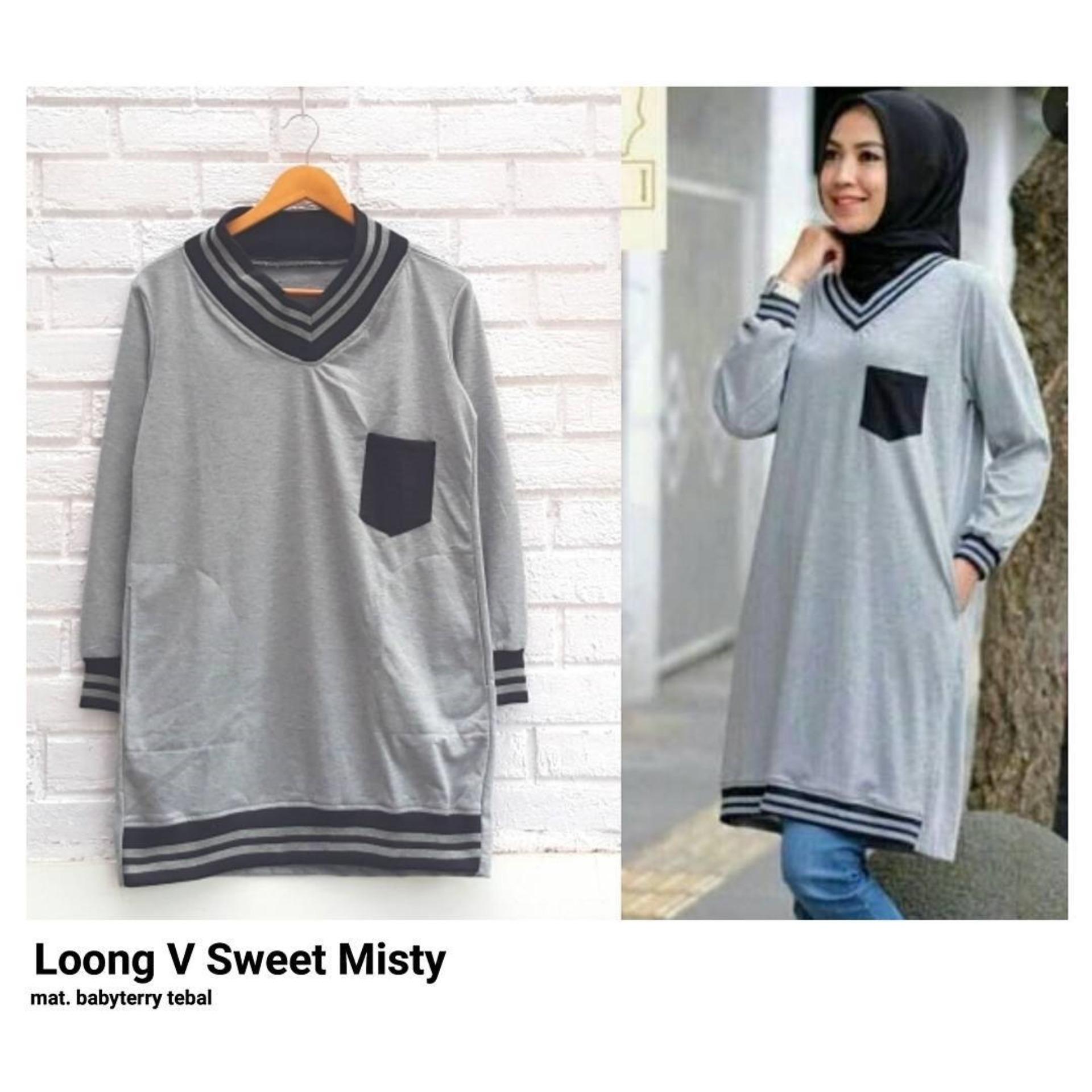 Long V Sweet Fashion - Atasan Blouse Wanita