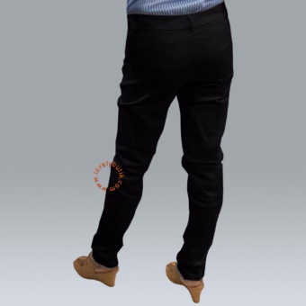 Lovely Plain Chinos Pencil Pants Celana Kerja Wanita - Black Pebruari 2019 - 5 Lovely Plain Chinos Pencil Pants Celana Kerja Wanita - Black - 5
