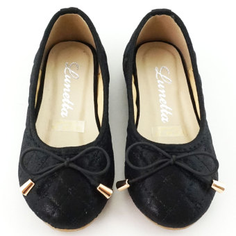 flat shoes hitam branded