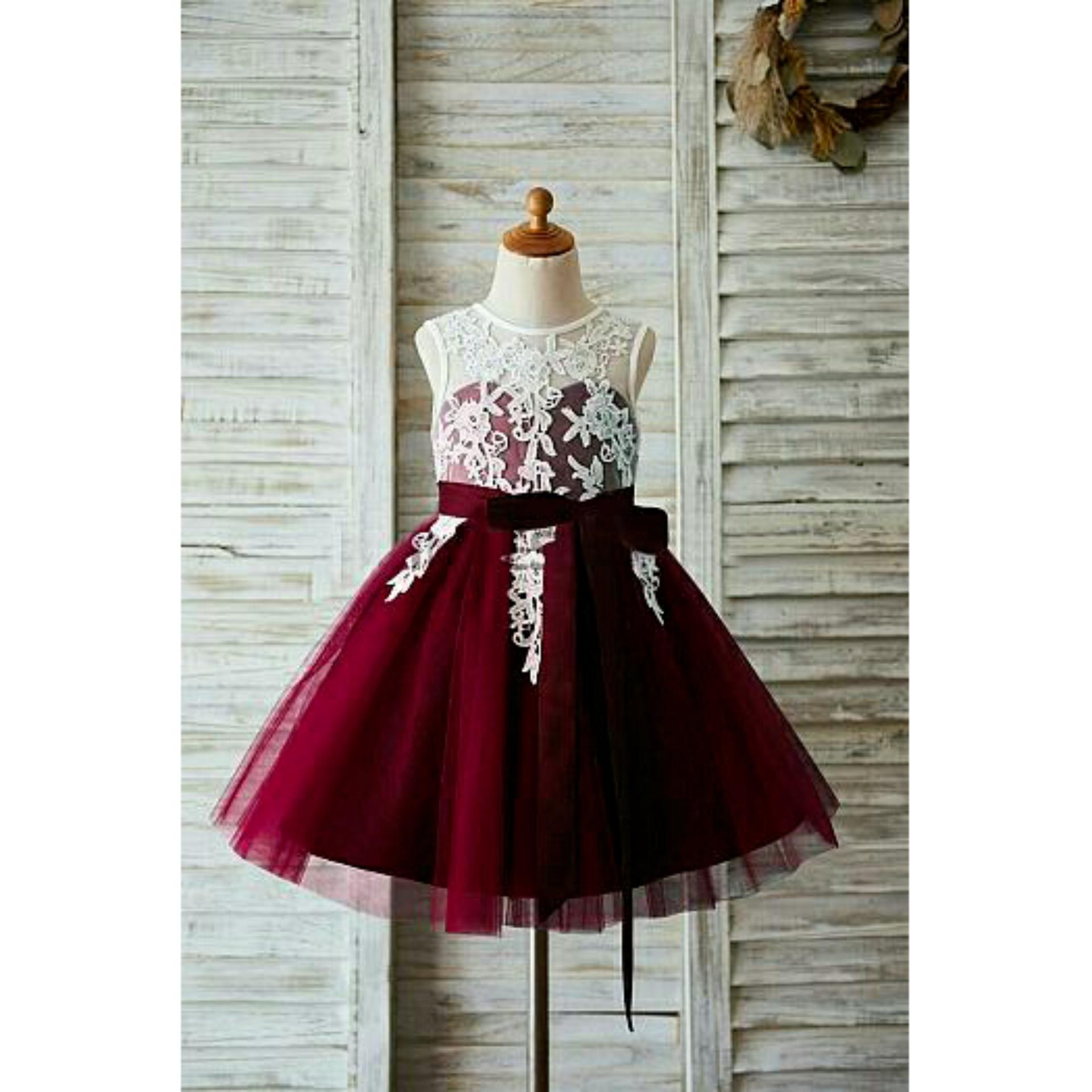 SF LYCAN - Dress Anak Dress Anvil - Maroon