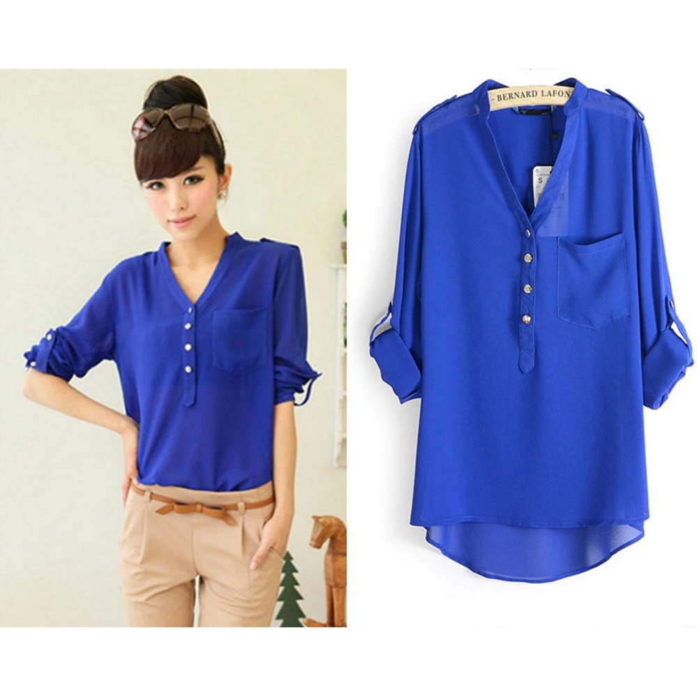 Mamamia Collection - kemeja Wanita Moussy Navy Mamamia Collection - kemeja Wanita Moussy Navy