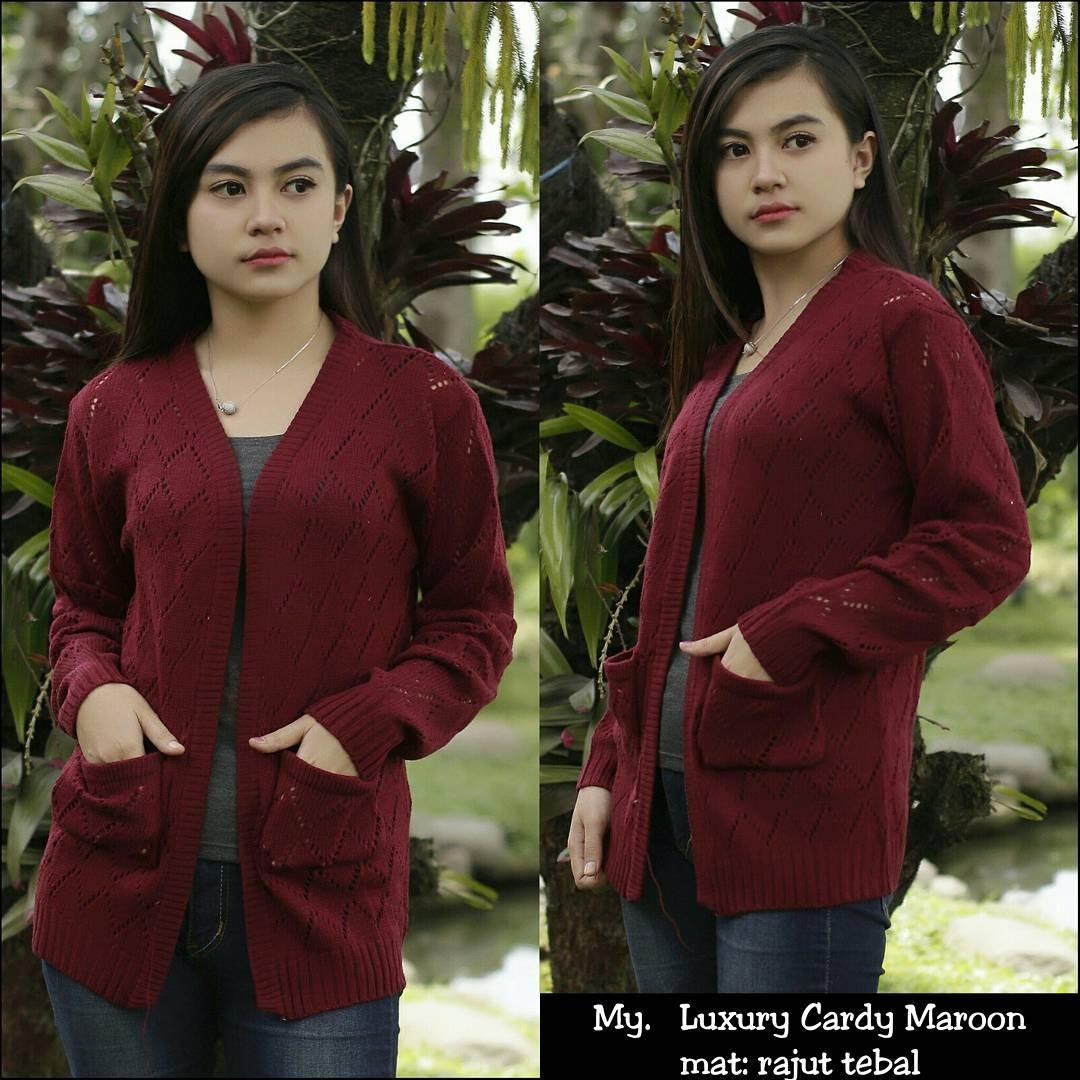 MCS Luxury Cardi Marun