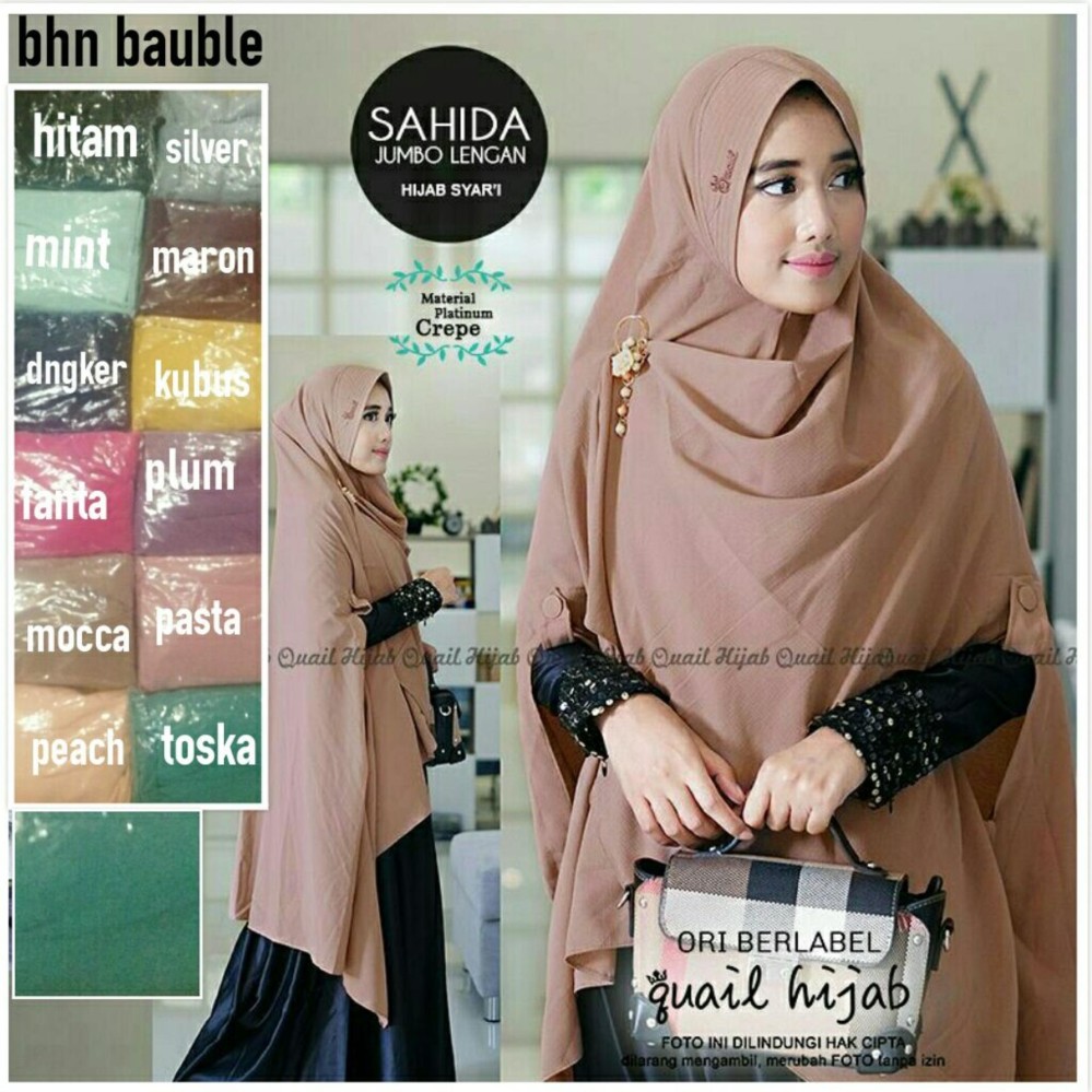 mooie - kerudung hijab jilbab instan khimar syari cardi SAHIDA mooie - kerudung hijab jilbab instan khimar syari cardi SAHIDA