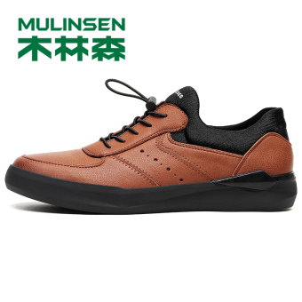 Gambar MULINSEN Korea Fashion Style Laki laki Musim Gugur Dan Dingin Laki laki Sepatu Katun Sepatu Pria (YY 270106 coklat)