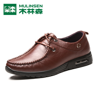 Gambar MULINSEN kulit yang nyaman baru musim gugur bisnis kasual sepatu kulit sepatu pria (Coklat)
