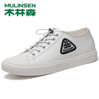 Gambar MULINSEN Shishang baru pria bernapas sepatu sepatu pria (38179070 putih)