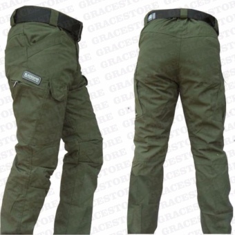 Gambar [Murah] Celana panjang Kargo Warna Hijau Army   model Blackhawk Tactical (Outdoor, Hunting Pants, Airsoft)