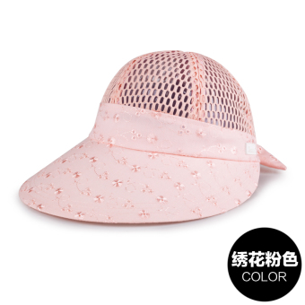 Gambar Musim panas musim panas perempuan matahari topi topi topi matahari matahari (Bordir merah muda (tag untuk almond warna))