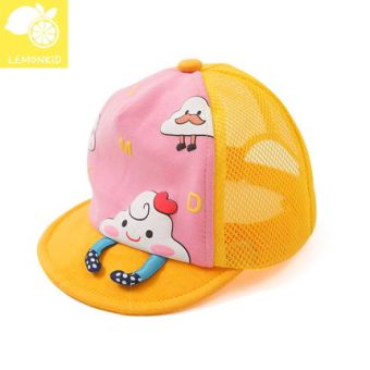 Gambar Musim panas pria dan wanita jala topi anak topi (Ukuran (hat sekitar 47 53 cm) (ADA Velcro strip) + XYDU jala topi merah muda)