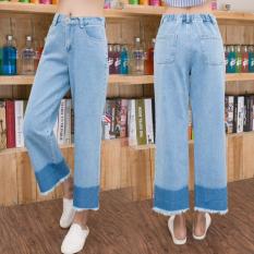 New Spring Korean Trendy Women Casual Vintage Boyfriend StreetHarem Pants Loose Female Denim Splice Joint Jeans