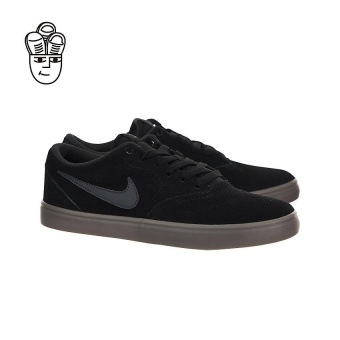 Gambar Nike SB Check Solarsoft Skateboard Shoes Black   Anthracite GumDark Brown 843895 003   intl