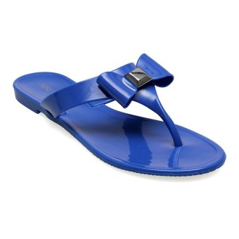 Gambar Nine West Forgivme Flat Sandal   Biru