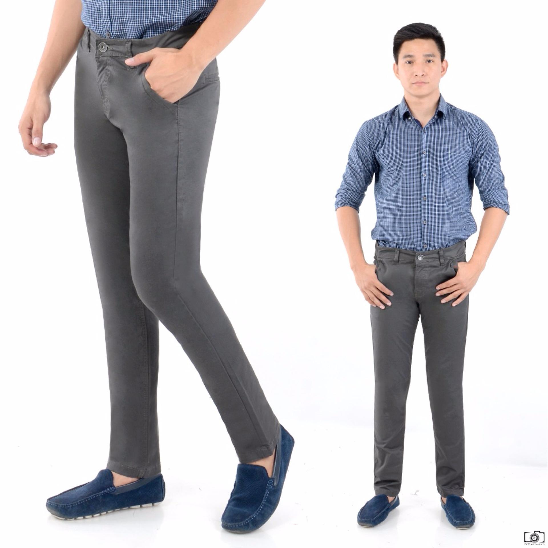 CELANA CINOS PANT BAHAN TUILL STREET BAGUS MURAH JAHITAN RAPI KWLITAS TERJAMIN [ABU-ABU]