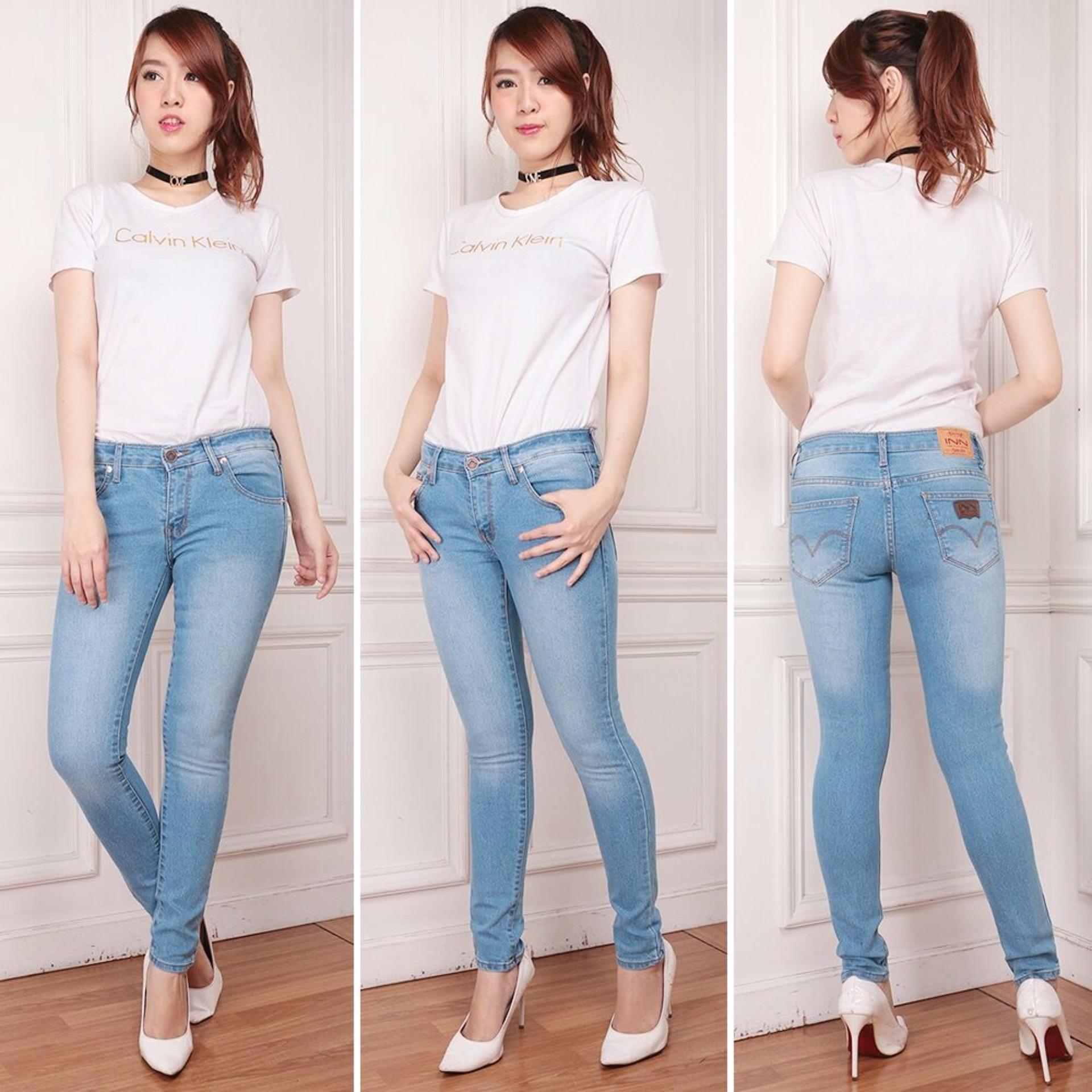 Nusantara Jeans Celana Panjang Wanita Model Skinny Street Berbahan Denim Bagus Jahitan Rapi Murah - bLIZ
