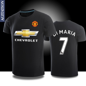 Gambar Olahraga sepak bola dengan Jersey t shirt (Manchester United hitam 7)