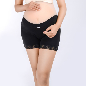 Pregnant Women Pants Cotton Underwear Four Angle Shorts Pants Apricot Mei 2019 - 4 Pregnant Women Pants Cotton Underwear Four Angle Shorts Pants Apricot - 4