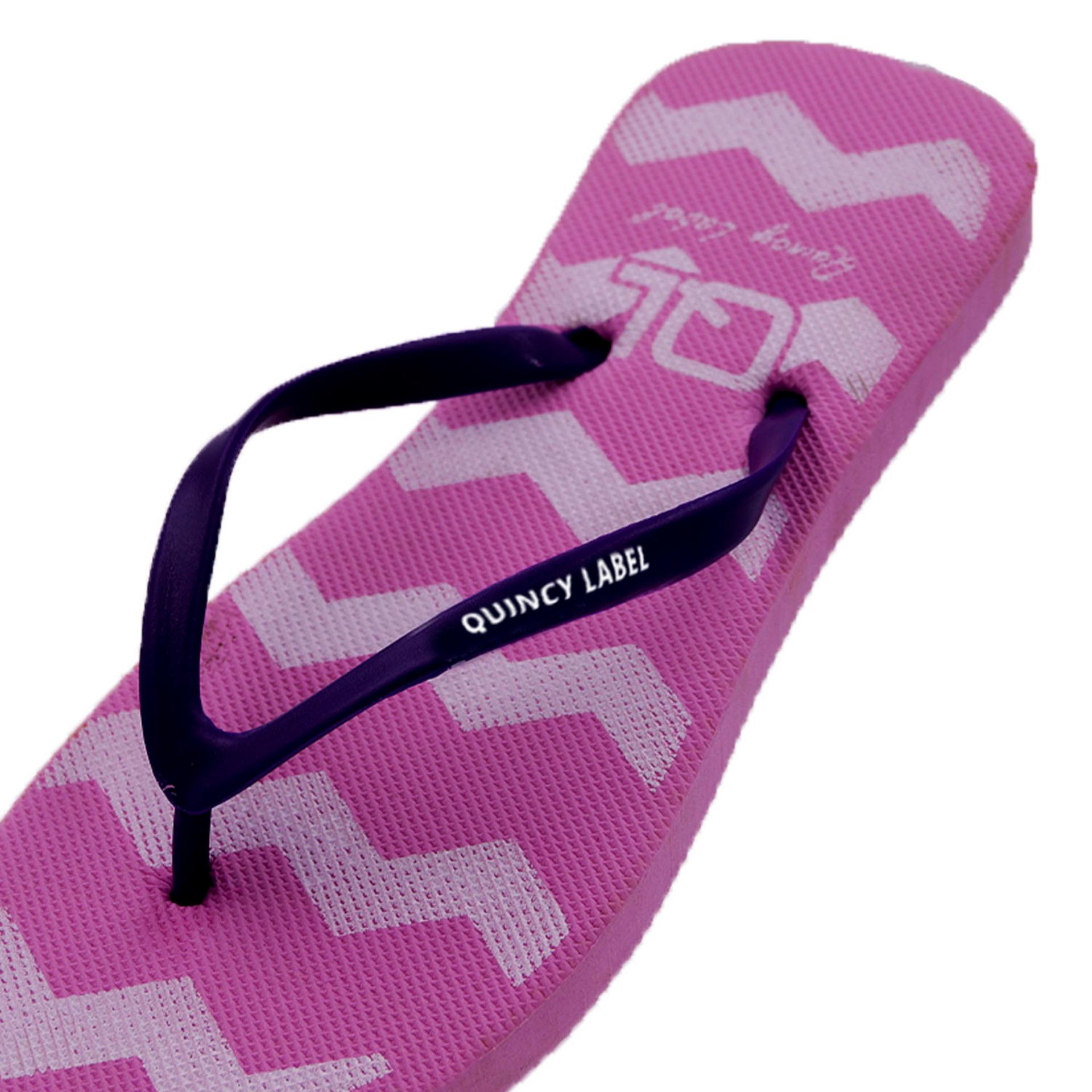 ... Quincy - sendal jepit wanita ZIGZAG - Pink ...