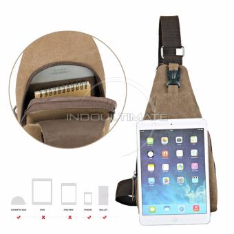 REAL PICTURE Tas Selempang Pria Keren / Waist Bag / Sling Bag / Shoulder Bag / 160712 - Brown April 2018 - 5 REAL PICTURE Tas Selempang Pria Keren / Waist Bag / sling bag / shoulder bag / 160712 - Brown - 5