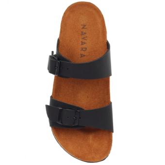 Jual Sandal  Pria Kulit Birkenstock  Navara Abel Black 