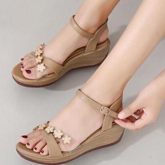 Harga Sandal  Sepatu Wanita  Wedges Murah Model  Terbaru 