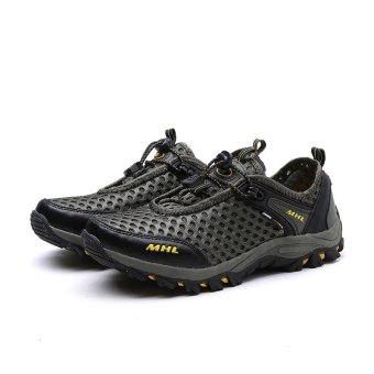 Seanut Men Tekstil Bernapas Outdoor Hiking Shoes (Hijau) Mei 2018 - 4 Seanut Men tekstil bernapas outdoor Hiking Shoes (Hijau) - 4