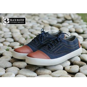 Gambar Seepatu Casual Pria   BLACKMASTER GEOF   Denim