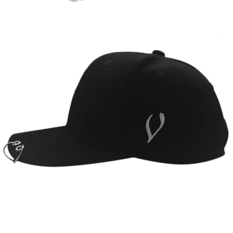 Selamat New Streetnovelty Katun Unisex Cincin Lenja Tandaimelengkung Baseball Cap Topi Hip-hop Hitam Dengan 2 Ring April 2018 - 3 Selamat New Streetnovelty katun unisex cincin lenja tandaimelengkung baseball cap topi hip-hop Hitam dengan 2 ring - 3