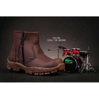 jual sepatu boot crocodile sirloin safety shoes steel toe ujung besi seven gods di lazada jual sepatu boot crocodile sirloin safety shoes steel toe ujung besi seven gods di lazada