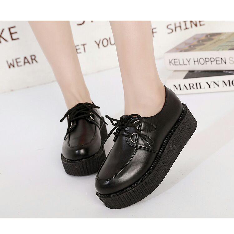 Sepatu Boot Fashion Wanita Hitam Tali ABE