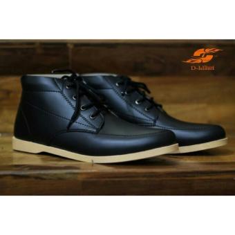 Gambar Sepatu Boots Pria Clasic Brodo   D ISLAND DIS06   Black