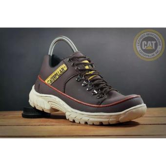 Gambar Sepatu Caterpilar Low Boots Safety   Brown