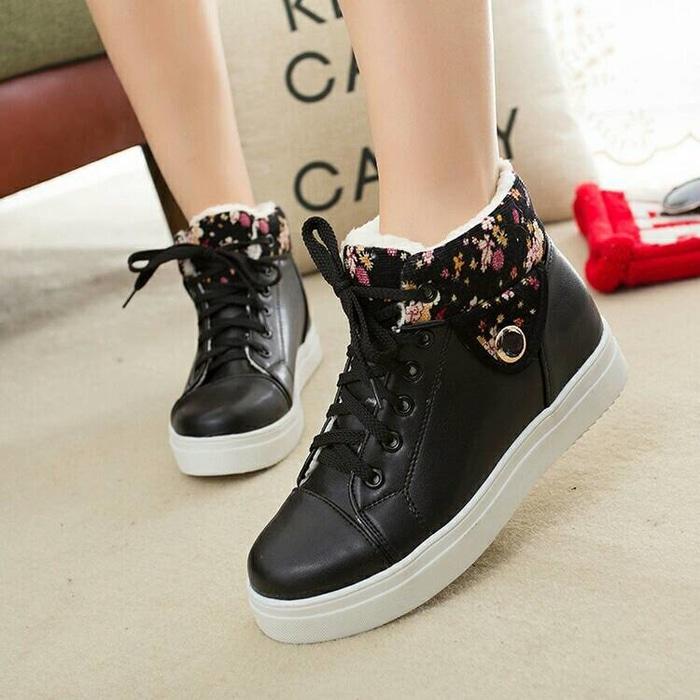 SEPATU KETS / BOOTS RD047 HITAM / SNEAKER BOOTS